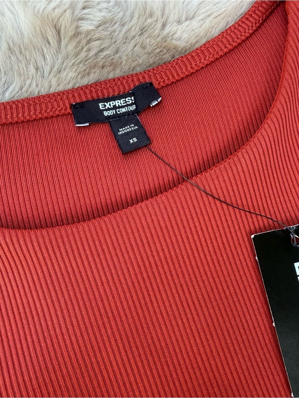 Express Body Contour Ribbed Bodysuit - Picture 2 of 6